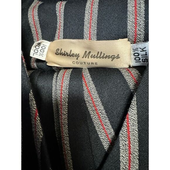 Vintage Shirley Mullings Couture Striped Vest & Pants Set - Picture 6 of 6